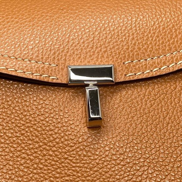 TOTEME T-Lock Top Handle Bag in Pebble Grain Leather - Picture 9 of 14
